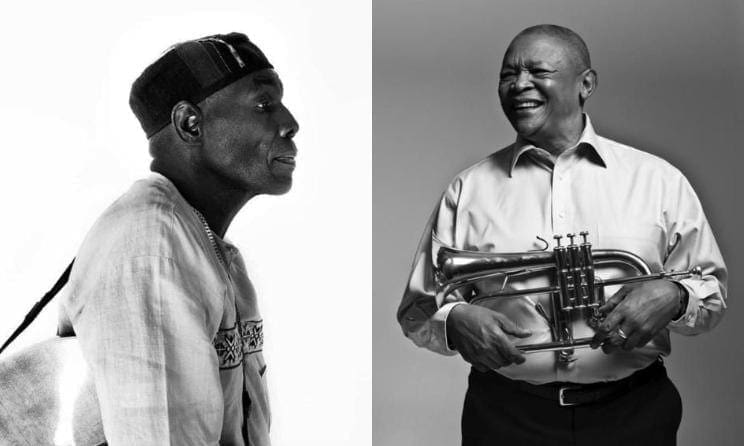 Oliver Mtukudzi and Hugh Masekela first met in Harare in the '80s.